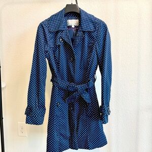 Johnston & Murphy Navy Polka Dot Coat